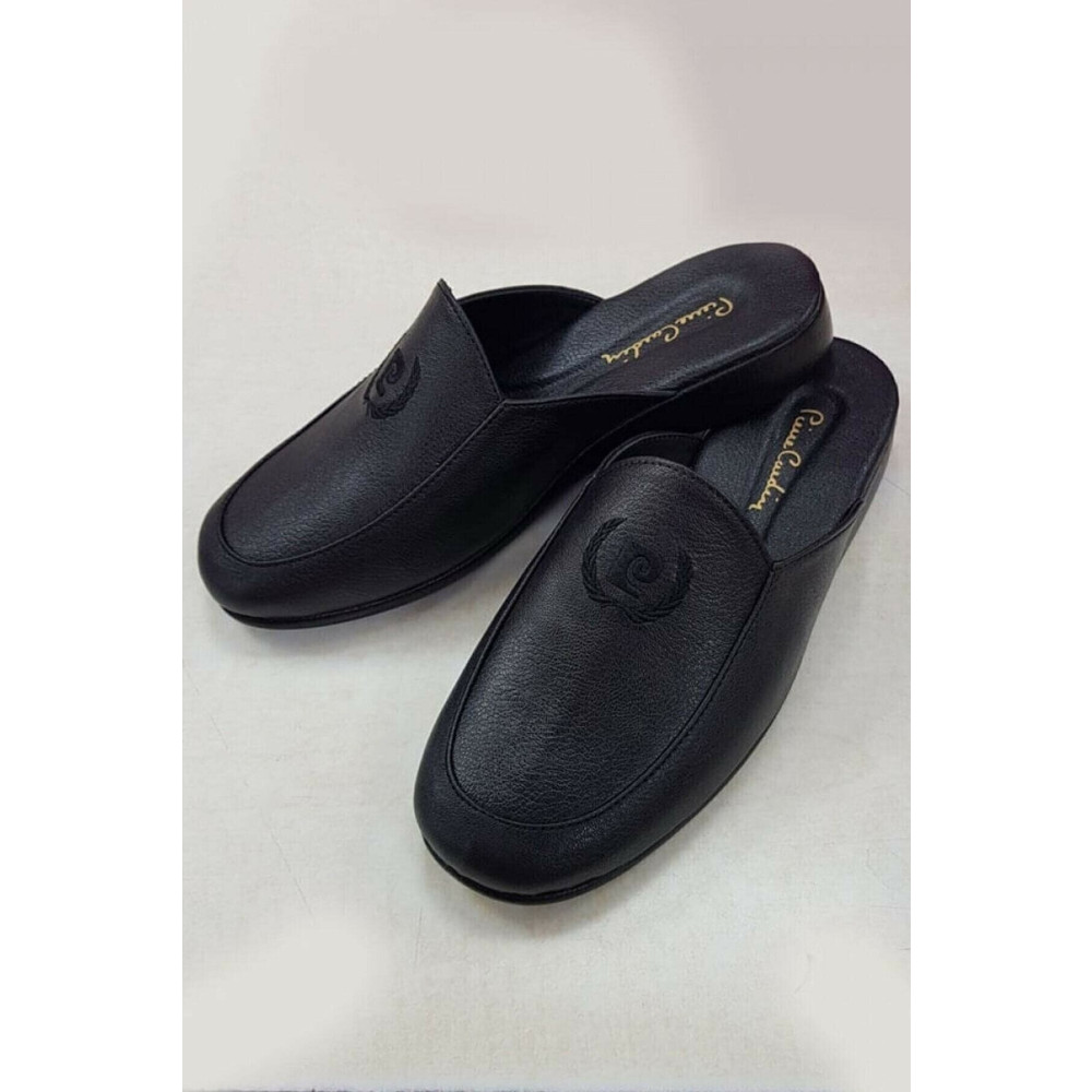 Pierre Cardin Erkek Siyah %100 Deri Damat Çeyizlik Terlik 289 44 Beden Unisex Sandalet Fiyatı