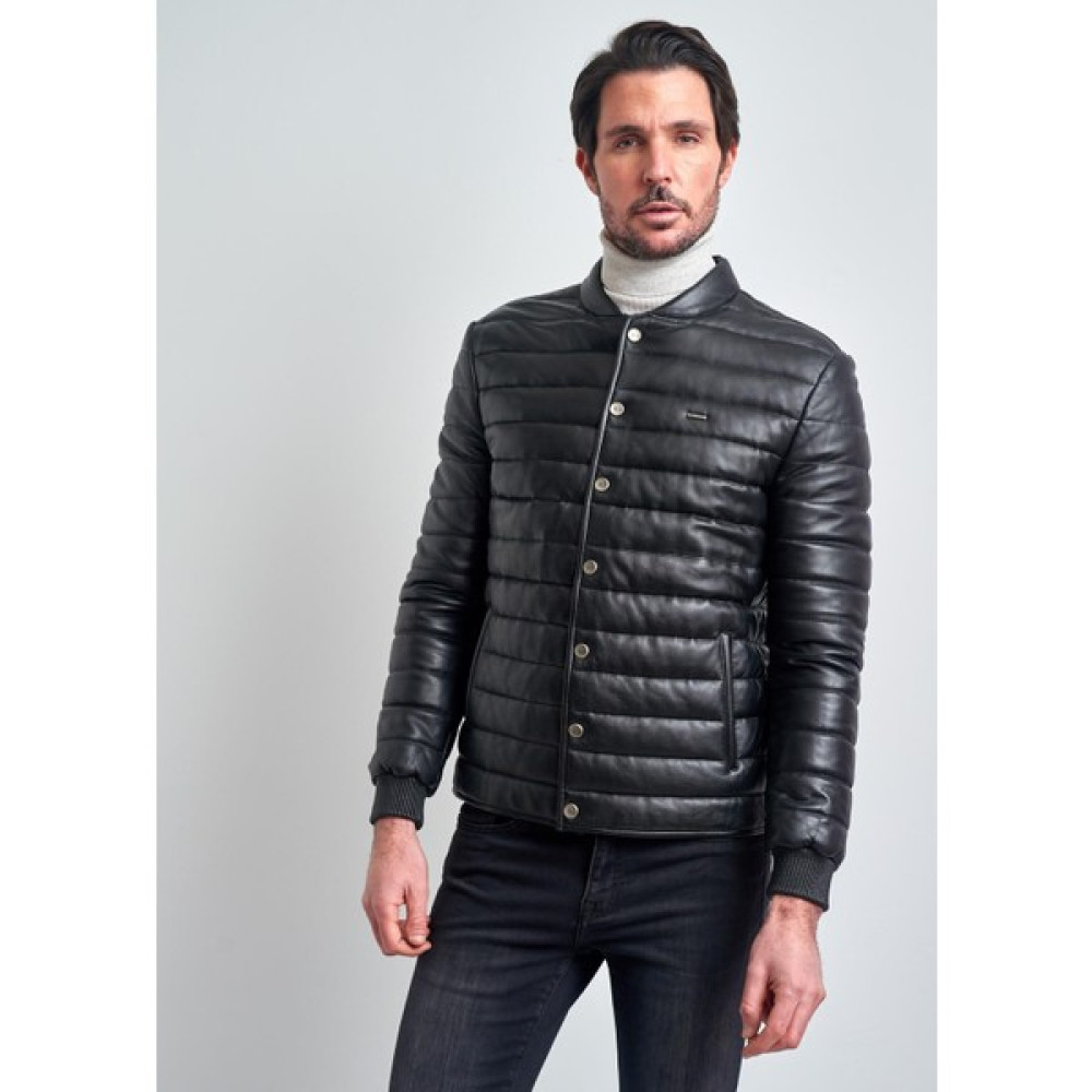 Pierre Cardin Erkek Siyah Biker Deri Mont Bayan Ceket Fiyatı
