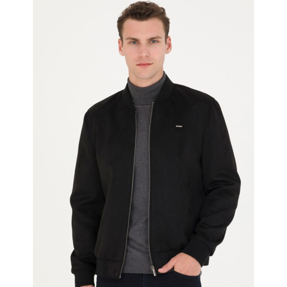 Pierre Cardin Erkek Siyah Deri Ceket 50280245-001 Erkek Ceket Fiyatı