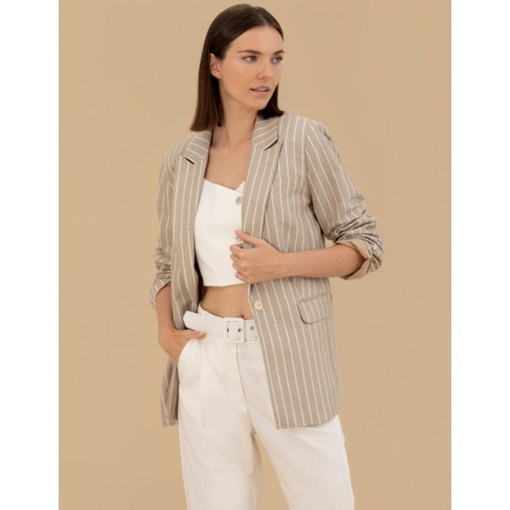 Pierre Cardin Kadın Bej Comfort Fit Ceket 50263093-VR011 Bayan Ceket Fiyatı