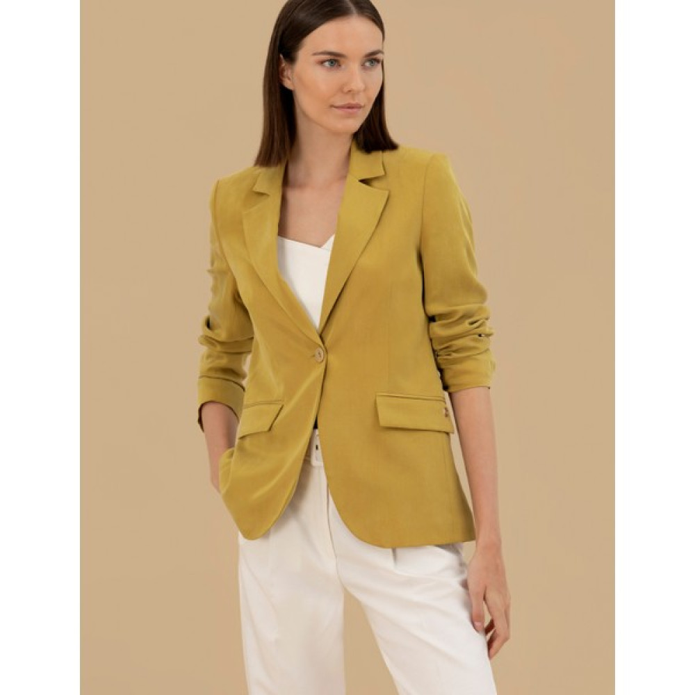 Pierre Cardin Kadın Yeşil Regular Fit Ceket 50262598-VR235 Bayan Ceket Fiyatı
