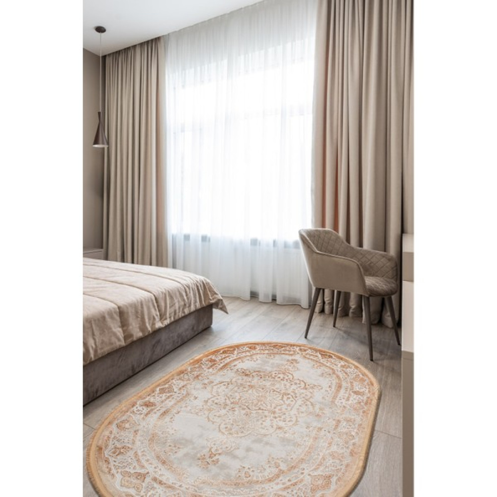 Pierre Cardin Magnifique MQ31E 120X180 Turuncu Oval Halı ~ 2.16 M2 - 120 x 180 cm Salon Halısı Fiyatı