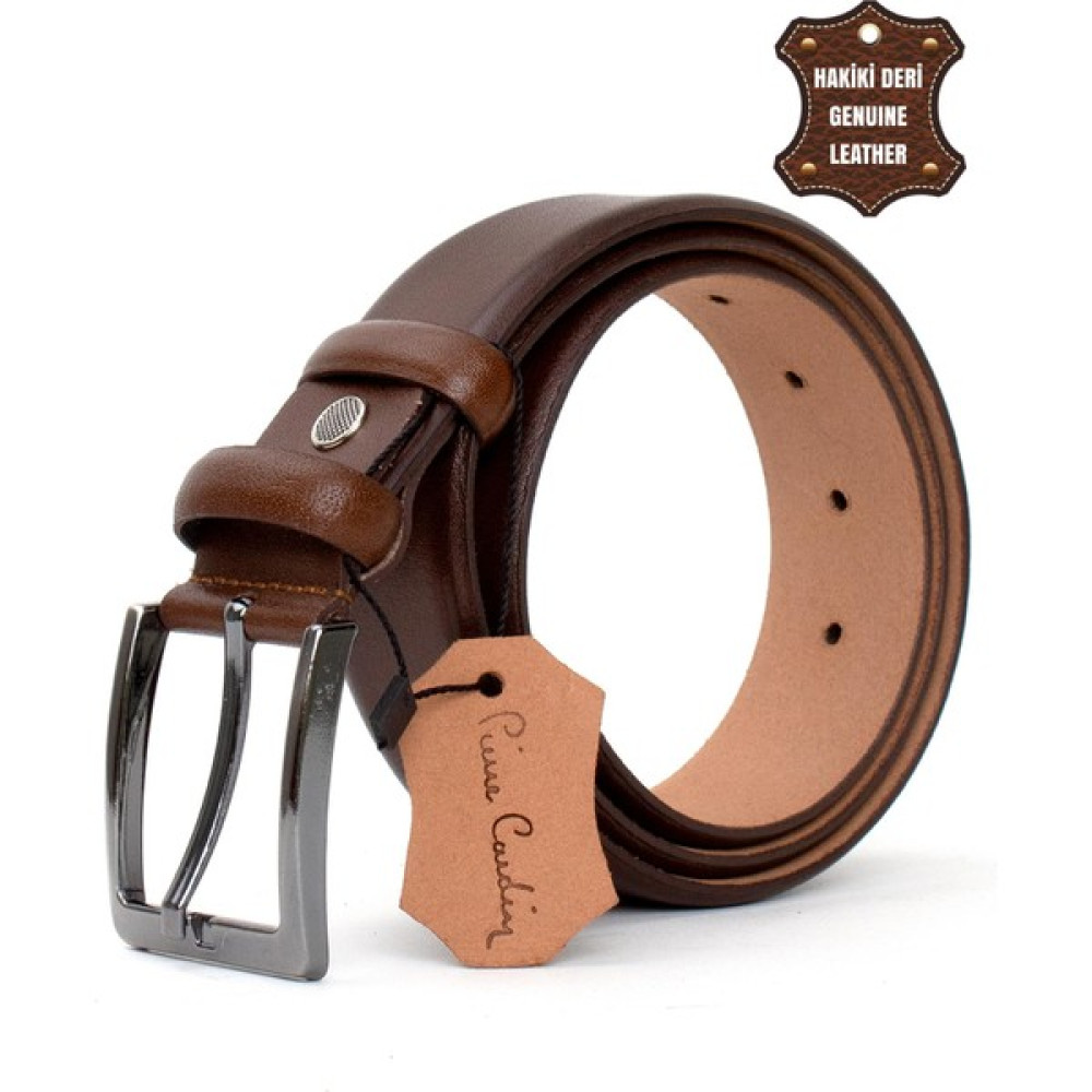 Pierre Cardin PC401 Erkek 4 cm Hakiki Deri Kemer Camel Erkek Kemeri Fiyatı