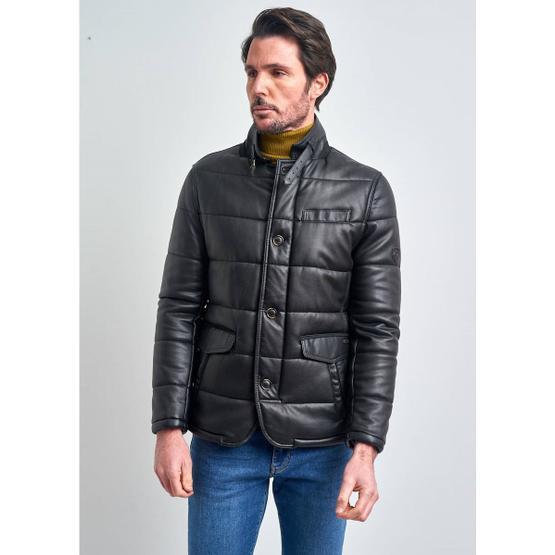 Pierre Cardin Siyah Deri Erkek Mont