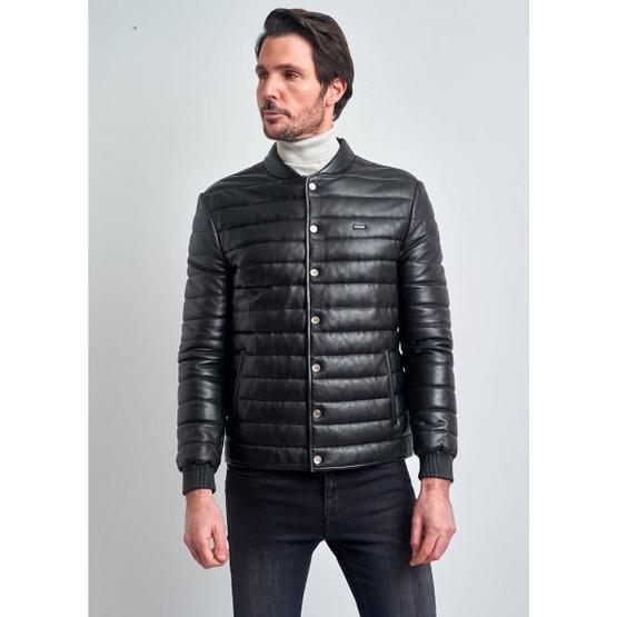 Pierre Cardin Siyah Deri Erkek Mont