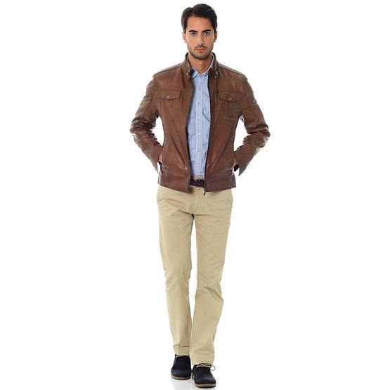 Pierre Cardin Taba Deri Erkek Mont