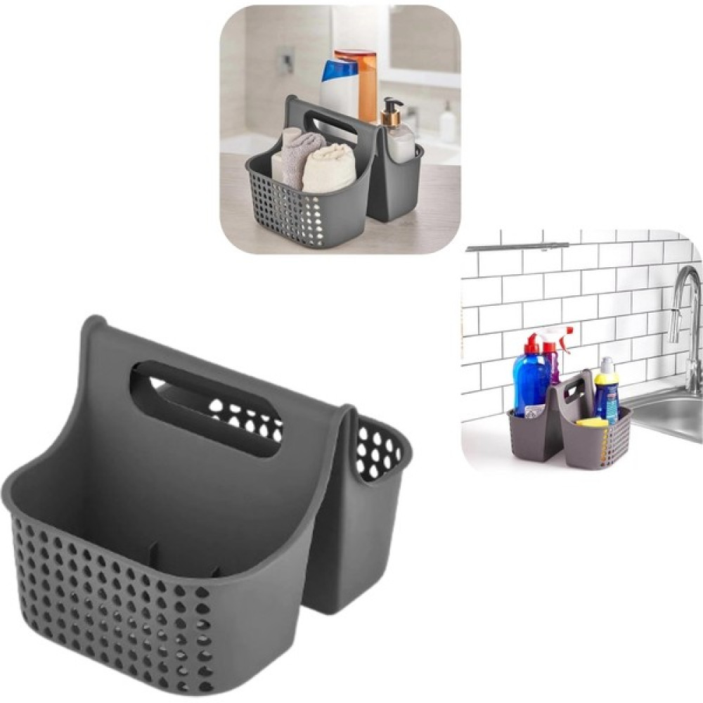 Piev Banyo Mutfak Duş Lavabo Tezgâh Düzenleyici Iki Bölmeli Organizer Gri Saklama Kapları Fiyatı