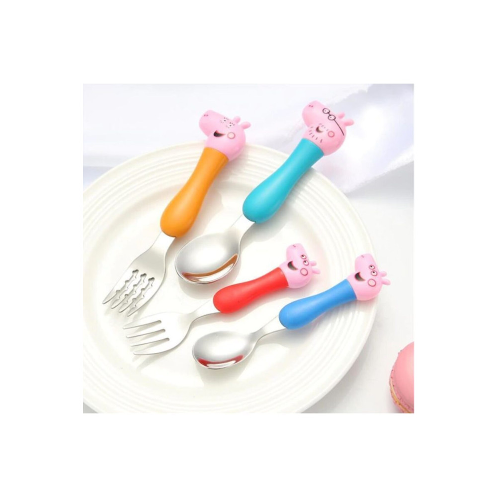 Pig Peppa 4lü Çatal Kaşık Set Bebek Beslenme Gereçleri Fiyatı