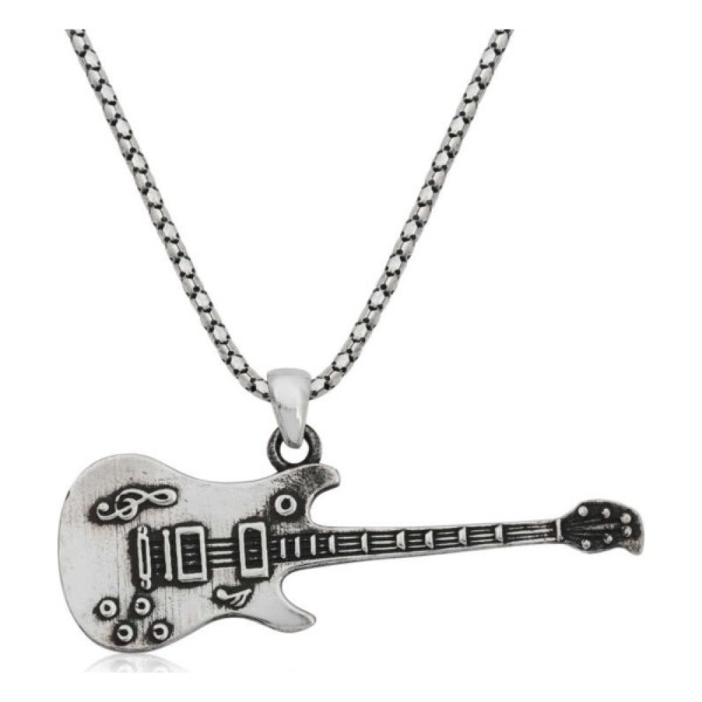 Pigado Elektro Gitar Kolye Unisex 925 Ayar Gümüş Kolye Gümüş Kolye Fiyatı