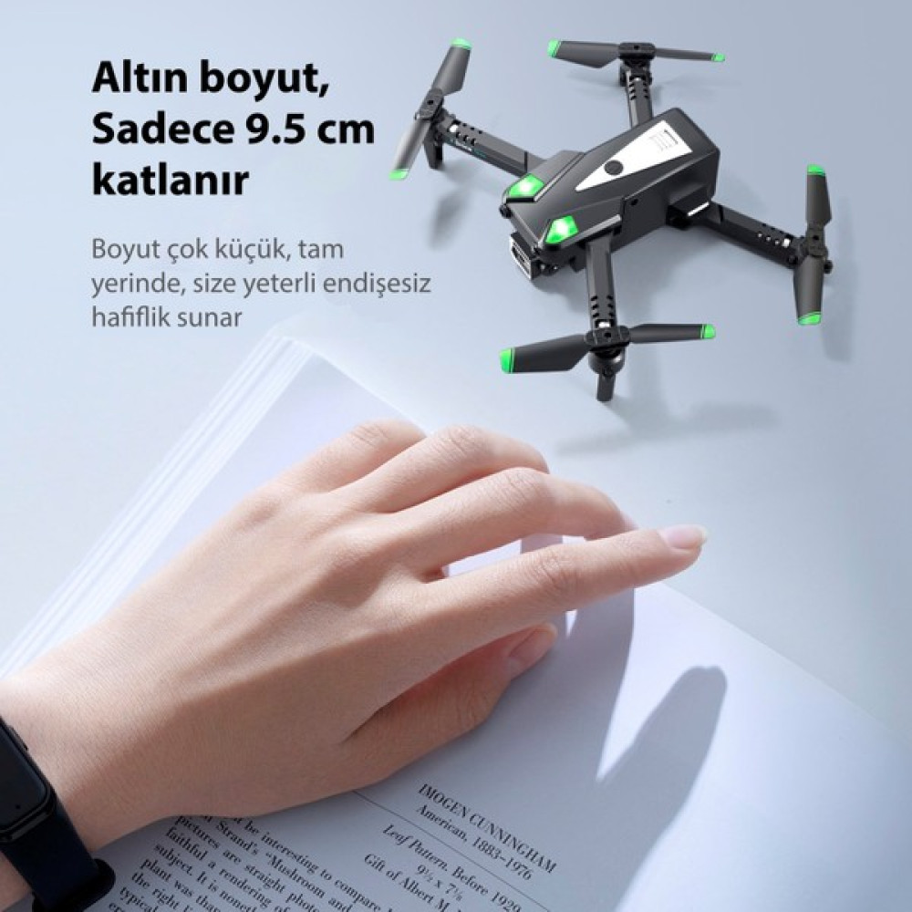 Piha S125 Mini Drone Wı-Fı 720P Hd Çift Kameralı Engelden Kaçınma - Siyah Drone Fiyatı