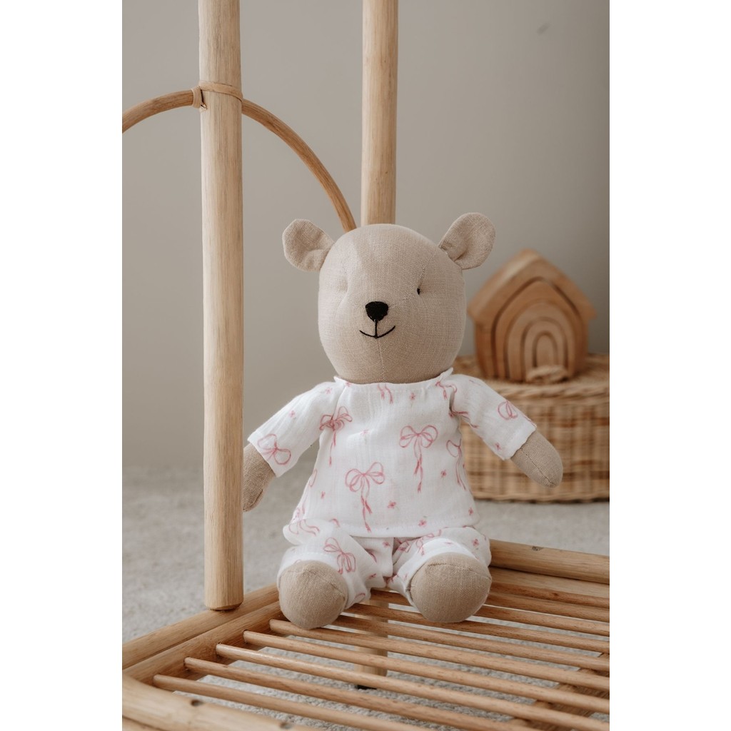 Pijamalı Ayıcık Uyku Arkadaşı - Pureline Series - Dainty Bows Diğer Fiyatı