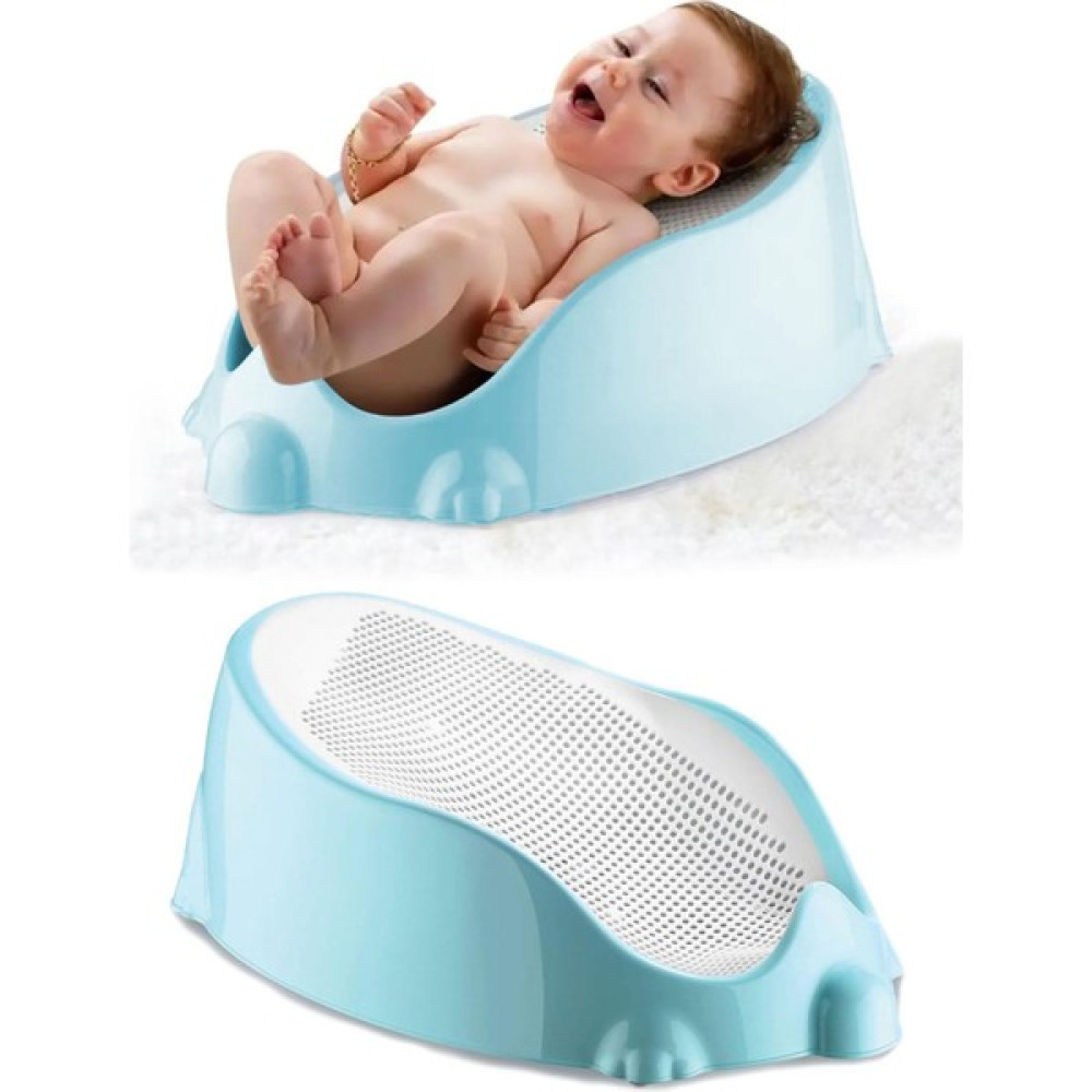 Pikas Soft Bebek Küveti – Silikon Fileli Bebek Besleme Yıkama Banyo Küveti Bebek Banyo Oturağı Mavi - 0 - 24 Ay Bebek Banyo Küveti Fiyatı