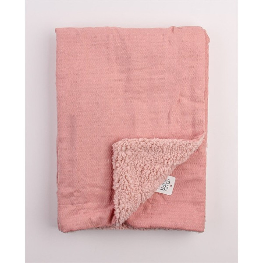Pike Pembe Kışlık Bebek Bataniyesi İçi Welsoft Peluş Bebek Battaniyesi - 0 - 3 Yaş Bebek Battaniyesi Fiyatı