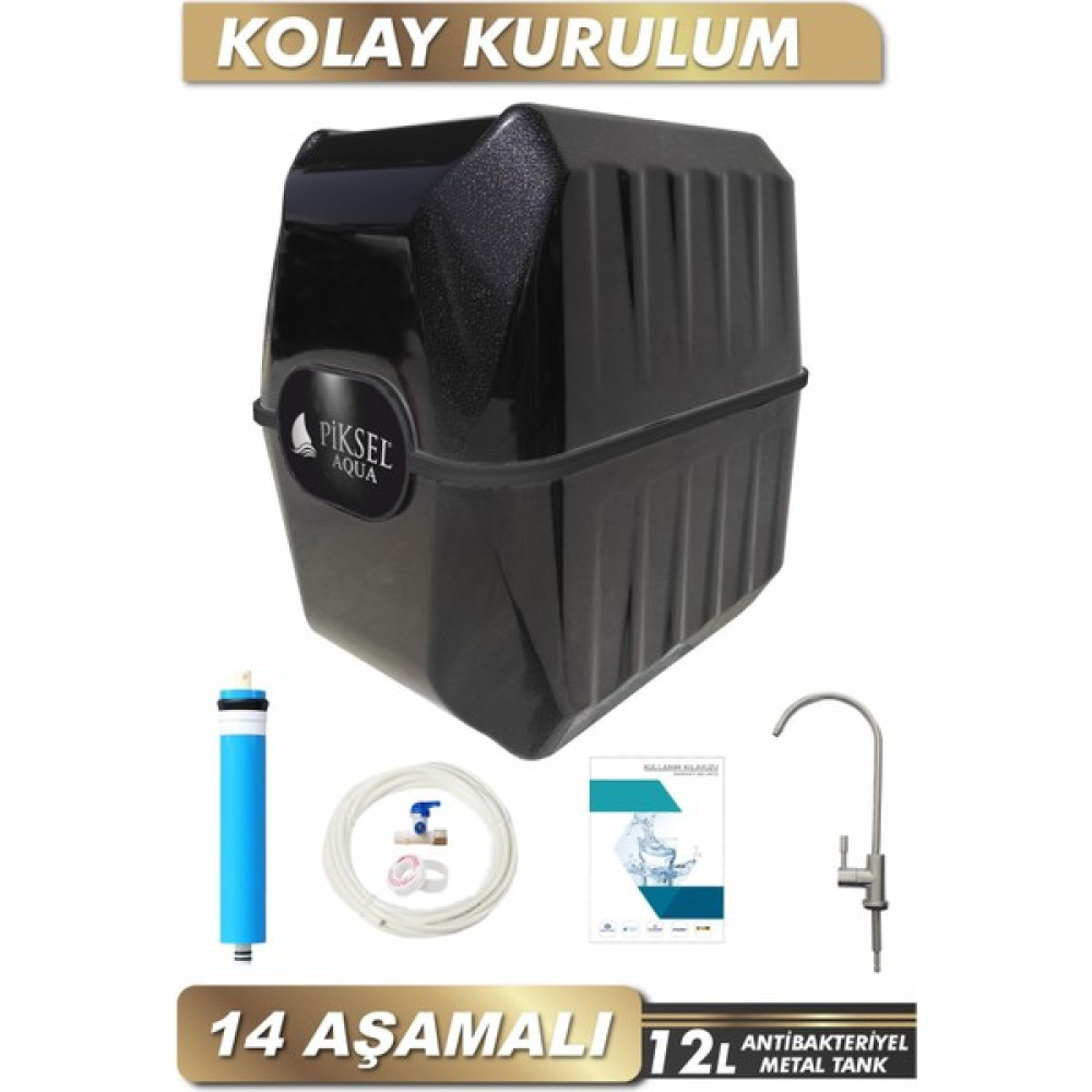 Piksel Aqua 14 Aşamalı Master Membranlı Multimineralli Su Arıtma Cihazı Bahçe Makinesi Fiyatı