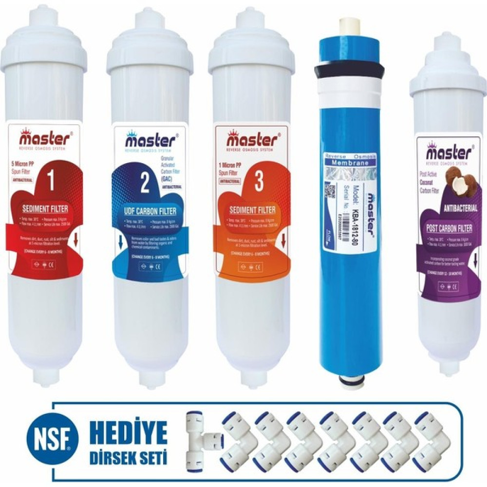 Piksel Aqua Master 5 Aşamalı Master Membranlı Su Arıtma Cihazı Filtresi Bahçe Makinesi Fiyatı