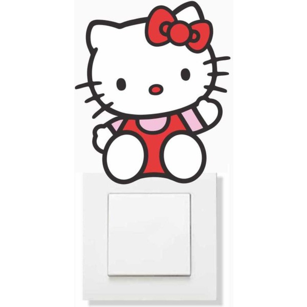 Piksel Grafik Hello Kitty Priz Sticker - 10x10 cm Ev & Dekorasyon Aksesuarları Fiyatı