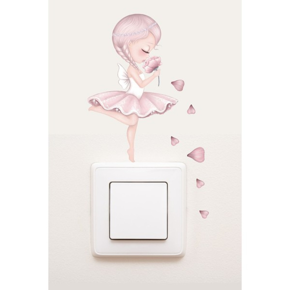 Piksel Grafik Pembe Sim Perisi Çocuk Odası Priz Sticker - 12 cm Duvar Stickerı Fiyatı