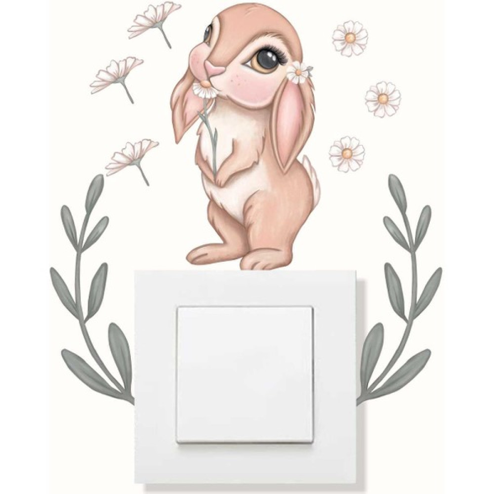Piksel Grafik Tavşanın Rüyası Priz Sticker - 10 cm Ev & Dekorasyon Aksesuarları Fiyatı
