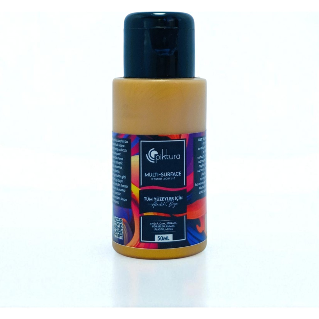 Piktura Akrilik Multisurface Boya 50ML Metalik Altın Akrilik Boya Fiyatı