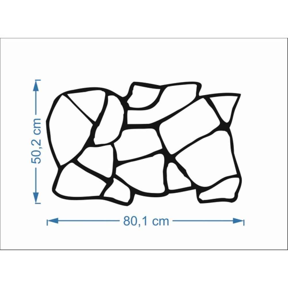 Piktura Taş Tuğla Stencil Şablon Kalın Malzeme Rölyef Pasta, Dekoratif Sıva, Kalekim ve Saten Alçıya Uygun Kayrak Taşı Model Slate Stone - 1 mm Dış Cephe Yalıtım Malzemeleri Fiyatı