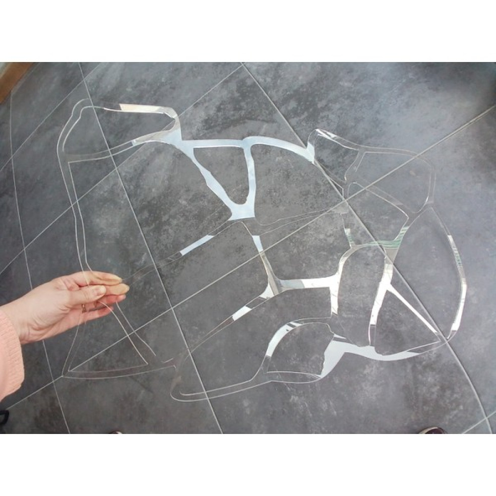 Piktura Taş Tuğla Stencil Şablon Kalın Malzeme Rölyef Pasta, Dekoratif Sıva, Kalekim ve Saten Alçıya Uygun Kayrak Taşı Model Slate Stone - 2 mm Dış Cephe Yalıtım Malzemeleri Fiyatı