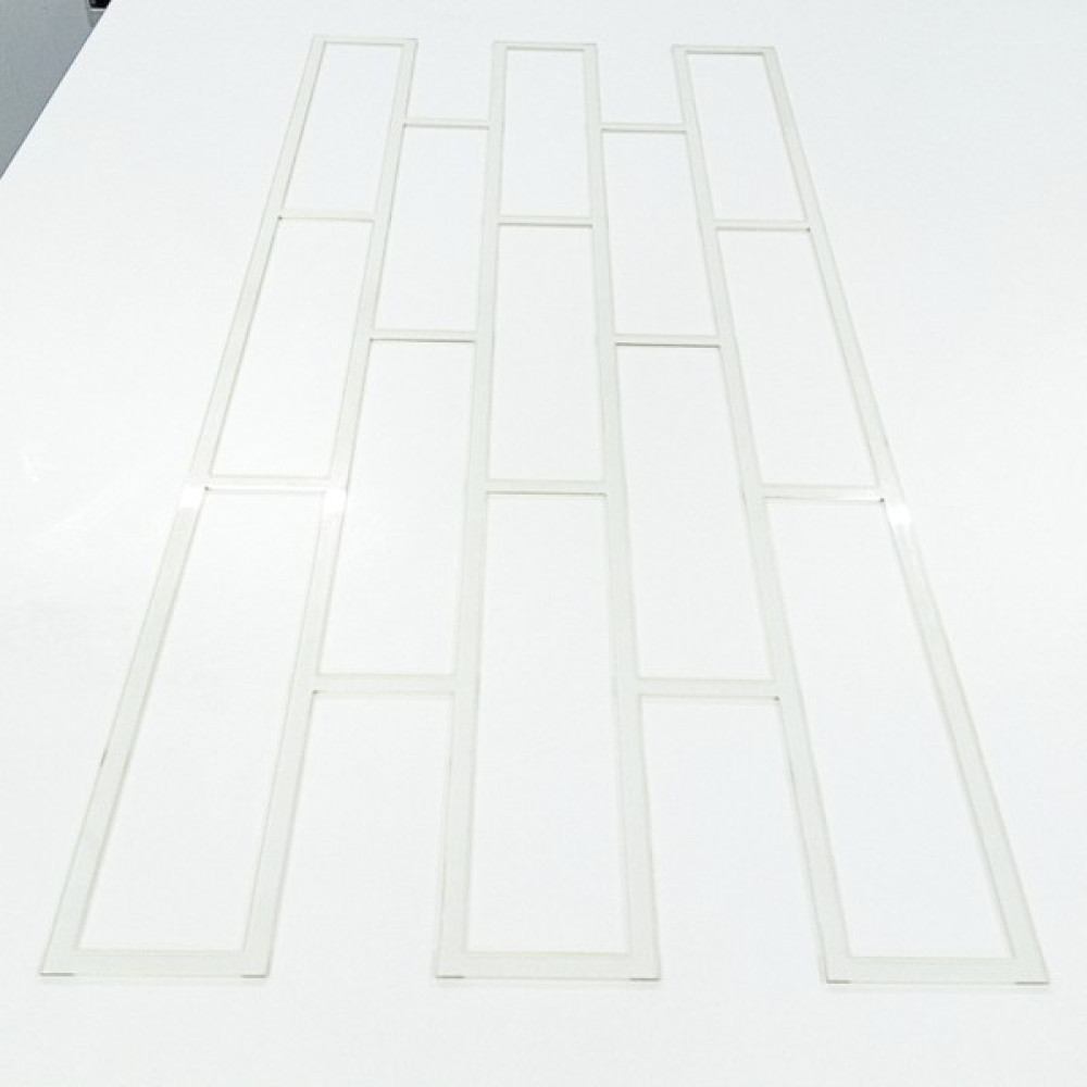 Piktura Tuğla Stencil Şablon Kalın Malzeme Rölyef Pasta ve Saten Alçıya Uygun Loft-1 Model - Şeffaf - 3mm Ev & Dekorasyon Aksesuarları Fiyatı