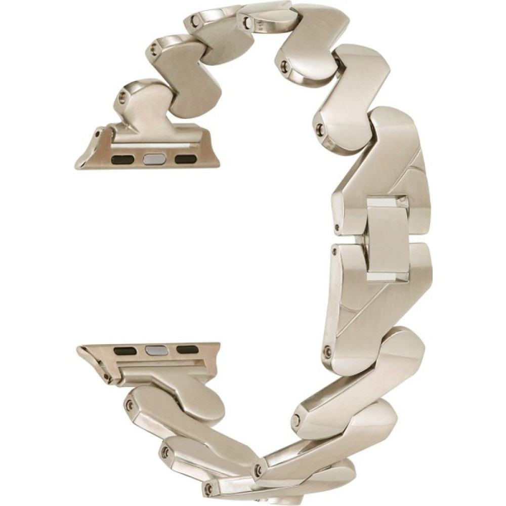Pilanix Apple Watch 7 41 mm Için Burgu Desenli Metal Krd-80 Kordon-Kayış - Gold Giyilebilir Teknoloji Aksesuarları Fiyatı
