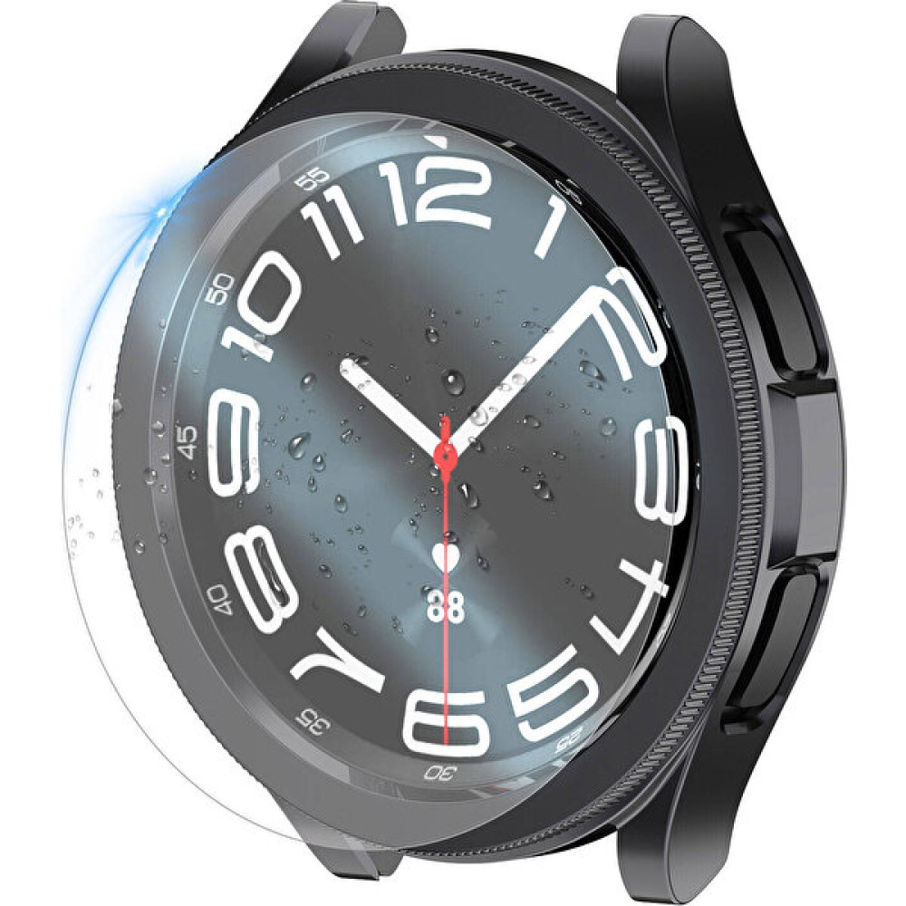 Pilanix Samsung Galaxy Watch 6 Classic 47 mm Için Sert Ekran Koruyuculu Kasa Koruma Gard Kapak - Siyah Cep Telefonu Ekran Koruyucusu Fiyatı