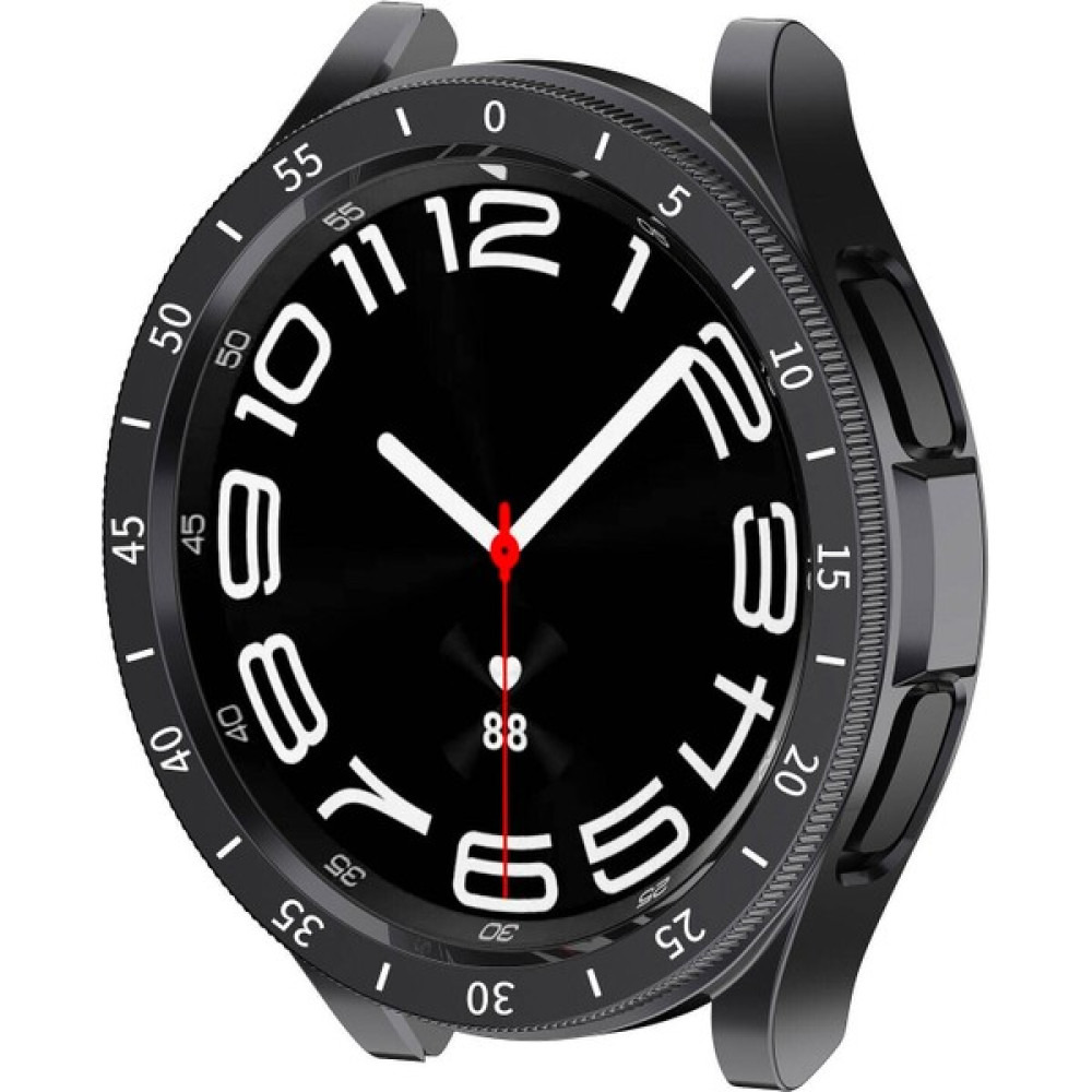Pilanix Samsung Galaxy Watch 6 Classic 47 mm Için Sert Ekran Koruyuculu Kasa Koruma Spor Gard Kapak - Siyah Cep Telefonu Ekran Koruyucusu Fiyatı