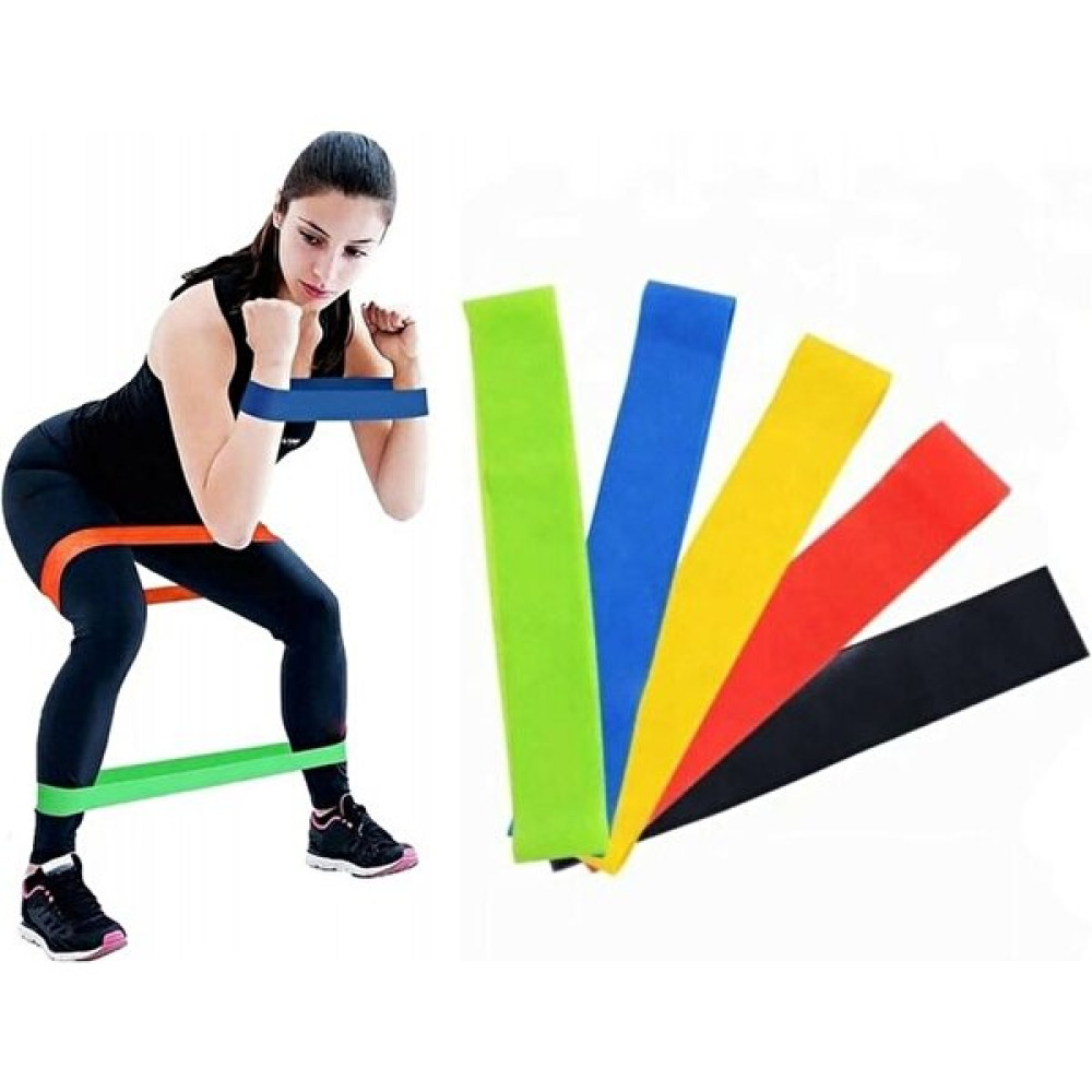Pilates Squat Aerobik Direnç Lastiği 5 Li Paket Kondisyon Aletleri Fiyatı