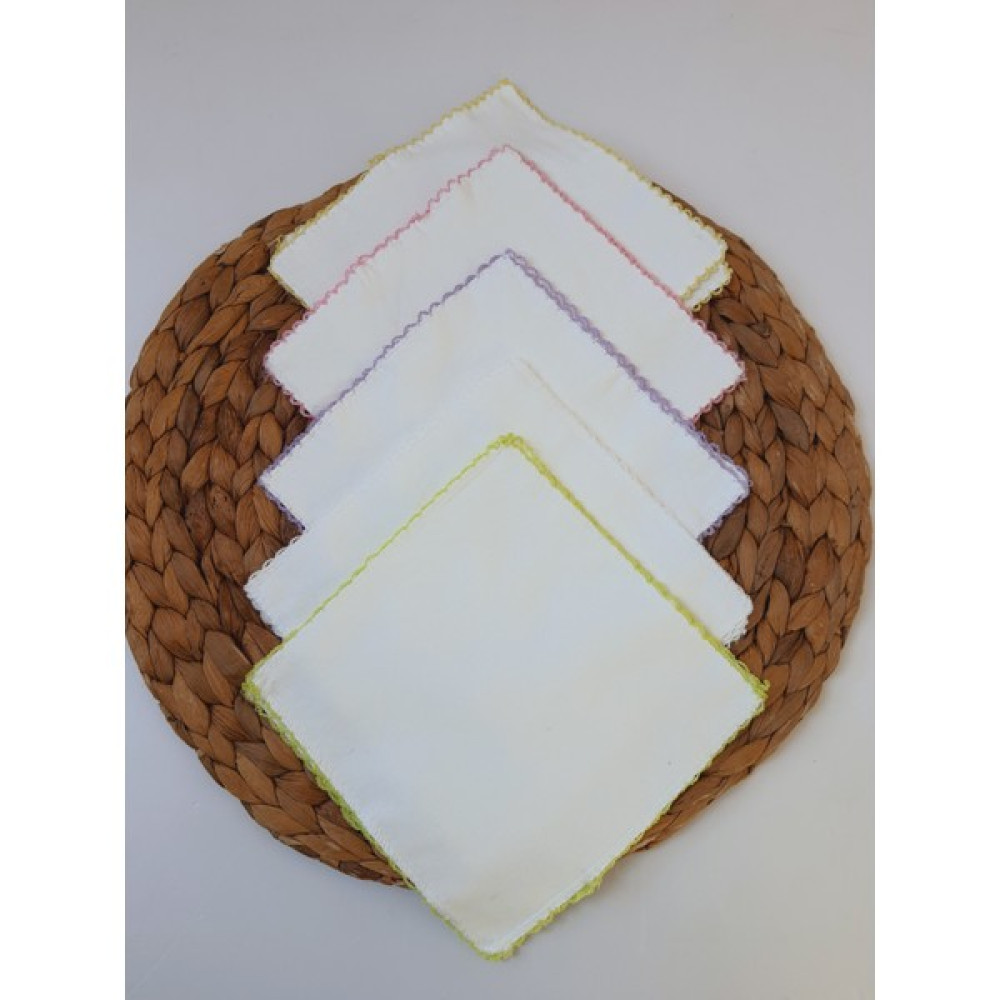 Pileki Baby 20X20 cm 10'lu Ekebaby %100 Pamuk Penye Kumaş Bebek Ağız Bezi Mendili Yenidoğan Ihtiyaçları - Standart - Krem - Beyaz Mama Önlüğü Fiyatı