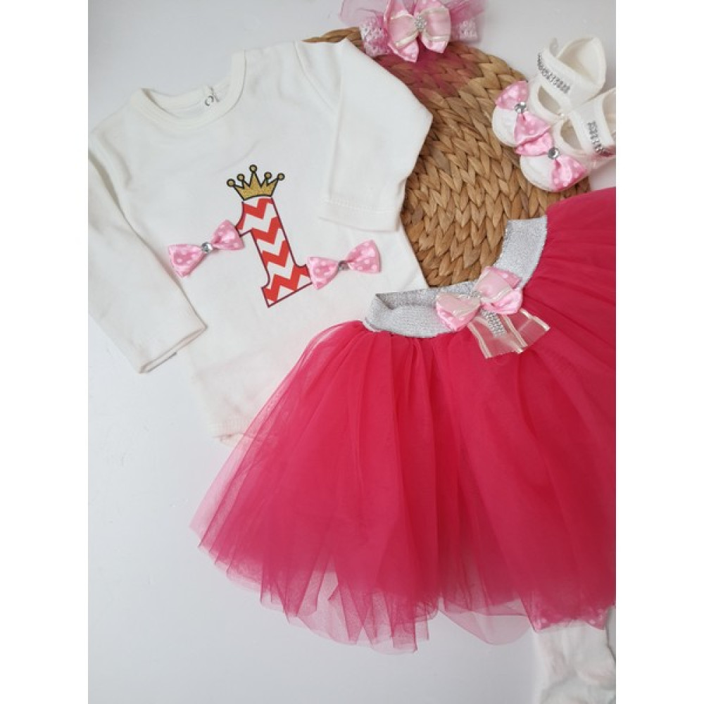 Pileki Baby Kız Bebek 5 Parça 1 Yaş Doğum Günü Unicorn Elbisesi Renkli Tütü Etek Özel Gün Takım Kız Çocuk Elbise Fiyatı