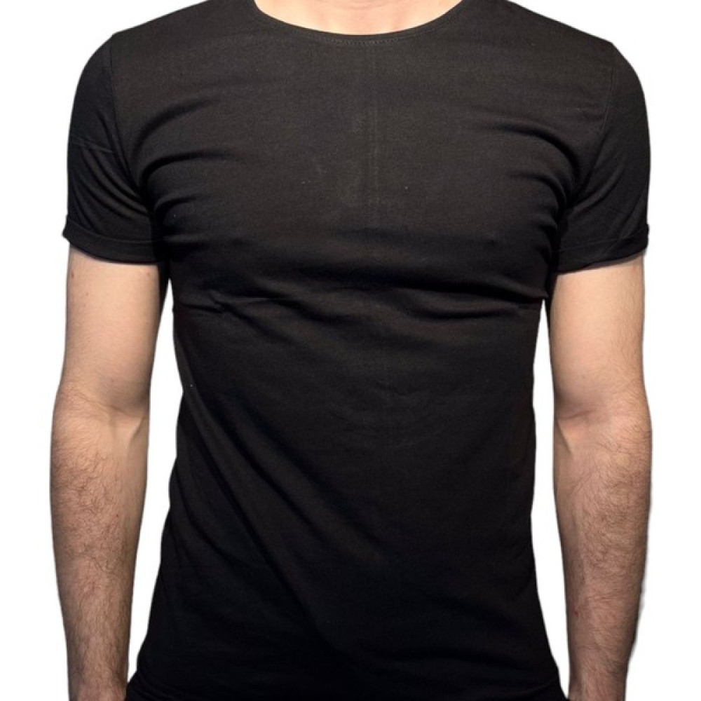 Pilito Standart Casual T-Shirt Siyah Dar Kesim Erkek T-shirt Fiyatı