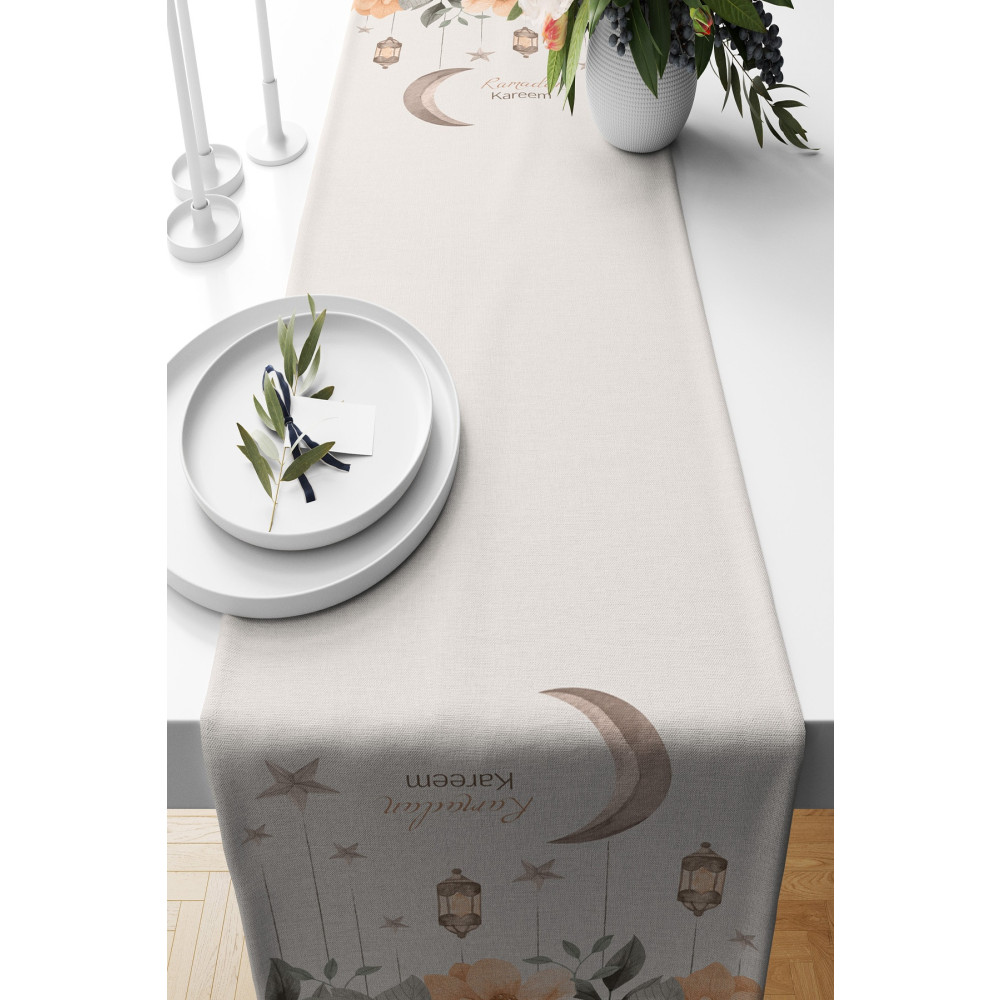 Pilloveland Runner Ramazan Floral Desenli Süet Dokuma 140*40 Cm Runner Fiyatı