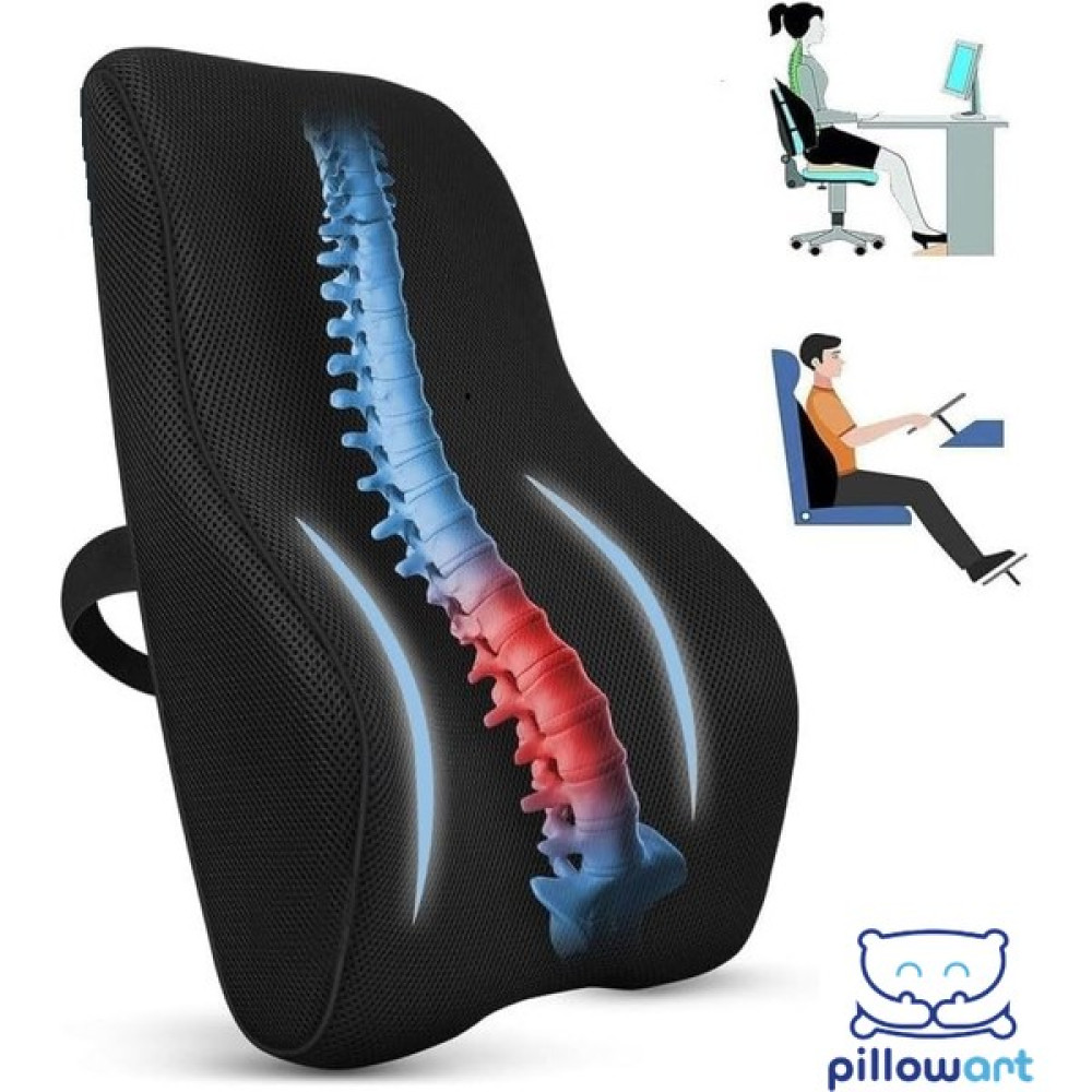 Pillowart Visko Sırt Minderi Araç Koltuk Sandalye Bel Yastığı Bel Desteği Salon & Oturma Odası Tekstili Fiyatı