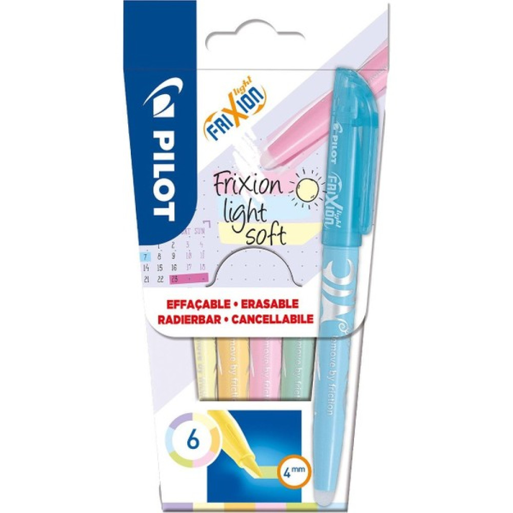Pılot Frixion Light Silinebilir Fosforlu Kalemi 6'lı Set Pastel Renkler Fon Karton & Mukavva Fiyatı