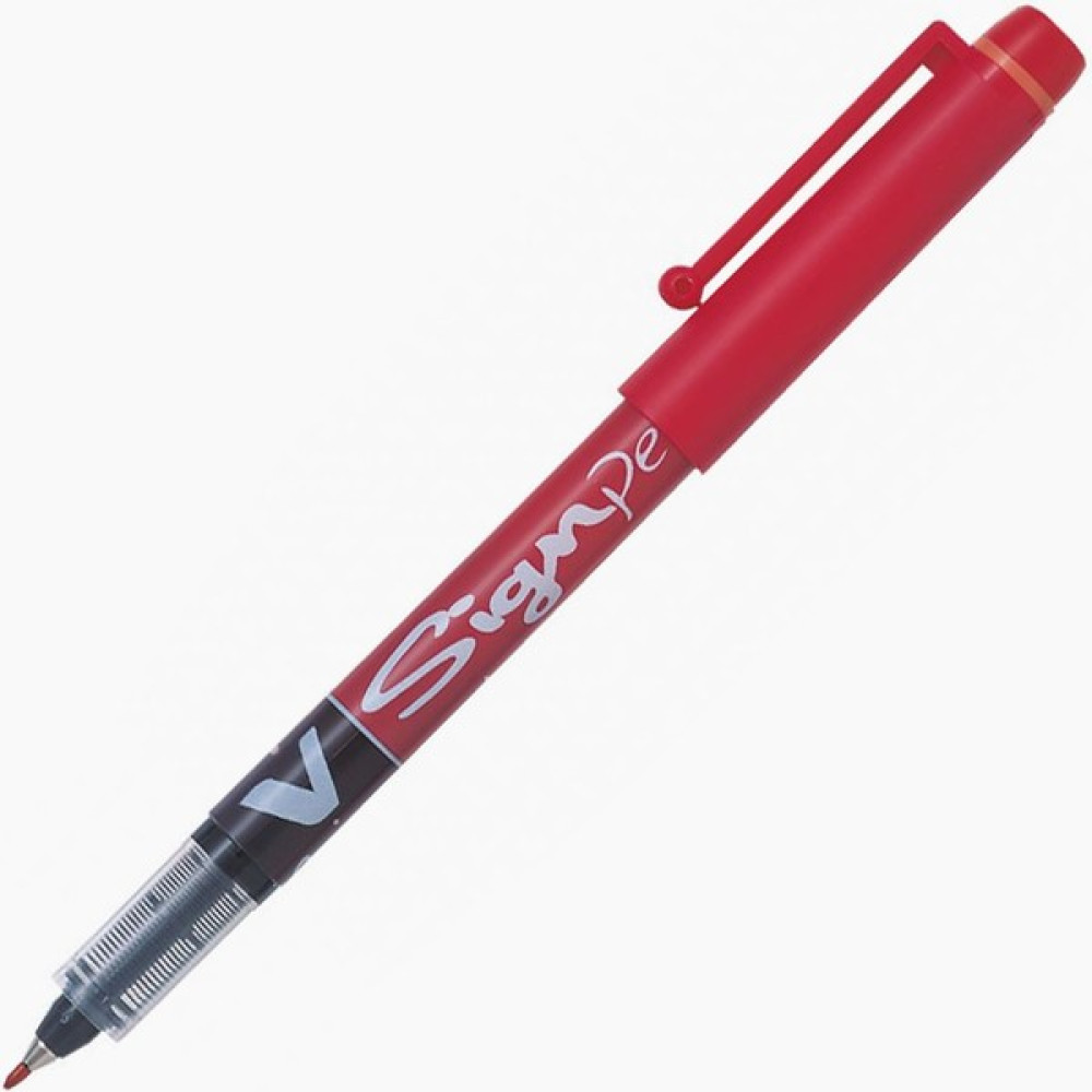 Pilot Pilot V Signpen 2.0mm Kırmızı Sw-Vsp-R Imza Kalemi Jel Mürekkepli (Roller) Kalem Fiyatı