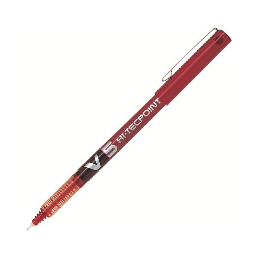 Pilot V5 Hi-Tecpoint Renk - Kırmızı Jel Mürekkepli (Roller) Kalem Fiyatı