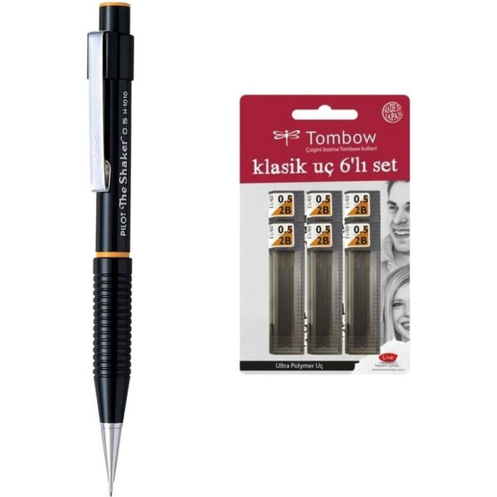 Pilot Versatil Kalem Shaker 0 5 Uç + Tombow 0 5 mm 2b Uç 6 Adet Mekanik Kurşun (Versatil) Kalem Fiyatı