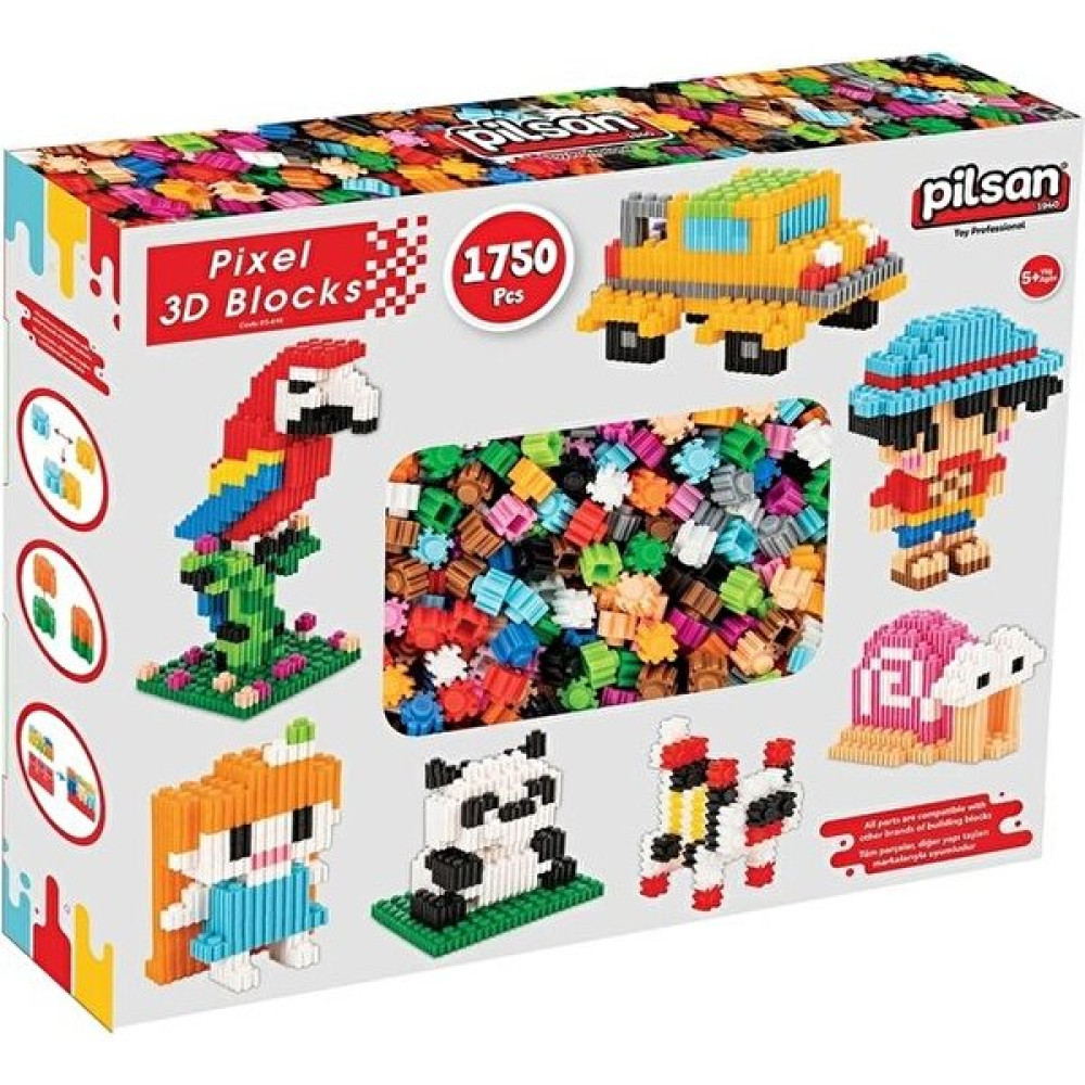 Pilsan Pıxel 3D Bloklar 1750 Parça Legolar ( Yapım Oyuncakları ) Fiyatı