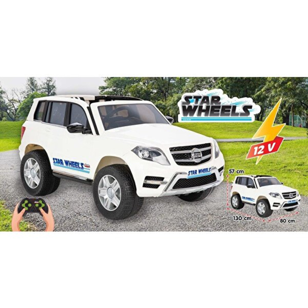 Pilsan Star Wheels Akülü Araba 12V Kumandalı - Beyaz Akülü Araba Fiyatı