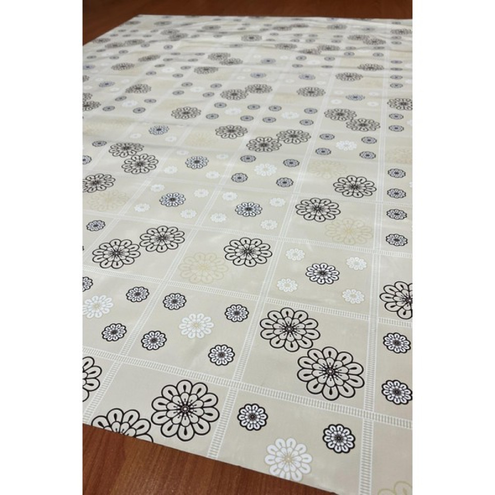 Pimula Home Pvc Çift Taraflı Kullanılabilen Dertsiz Silinebilir Muşamba Yer Sofrası En 100CM ÇIÇEK_1026-B - Sarı - 100 x 500 cm Masa Örtüsü Fiyatı