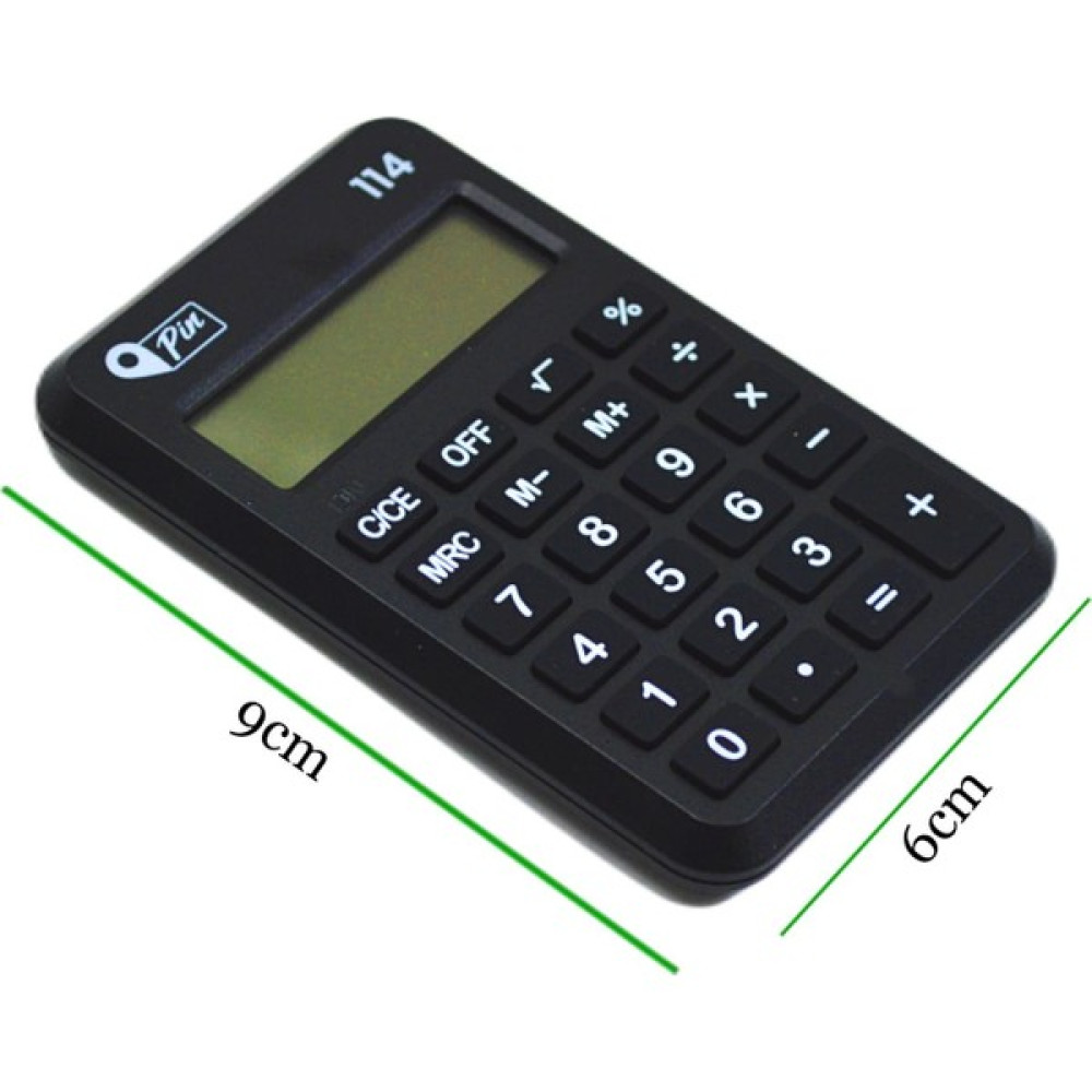 Pin 114 8 Hane Siyah Mini Hesap Makinesi Gke Hesap Makinesi Fiyatı
