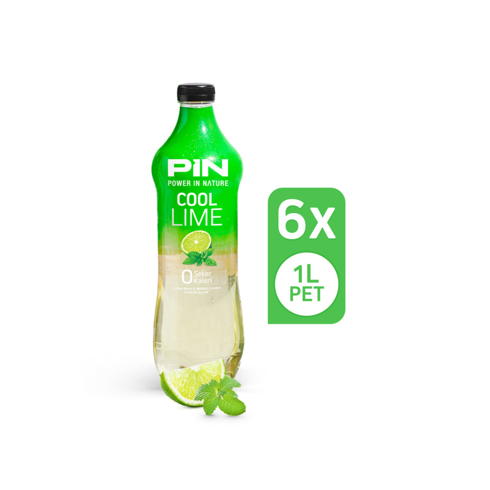 Pin Cool Lime - Şekersiz & Kalorisiz 1 Litre X 6 Adet İçecek Fiyatı
