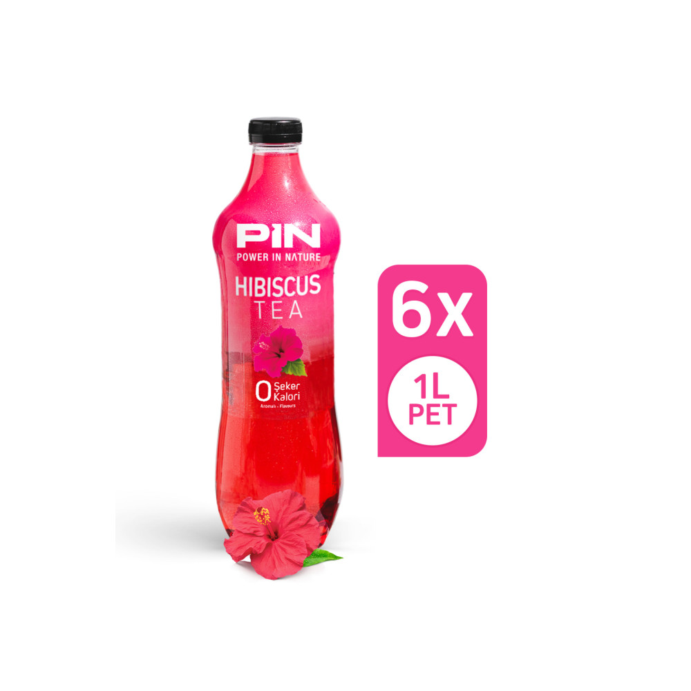 Pin Hibiskus Çayı - Şekersiz & Kalorisiz 1 Litre X 6 Adet İçecek Fiyatı