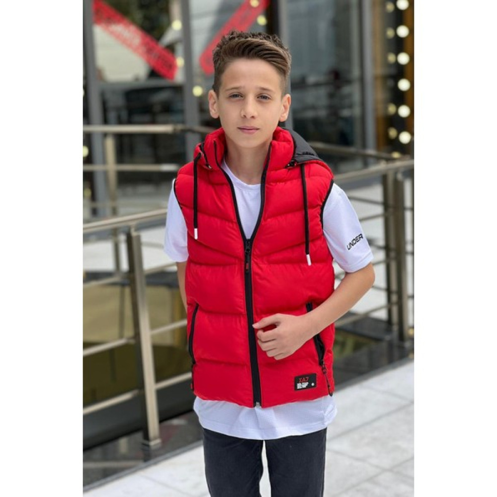 Pina Kids Erkek Çocuk Çıkarılabilir Kapüşonlu Şişme Yelek 2063Y Erkek Çocuk Yelek Fiyatı
