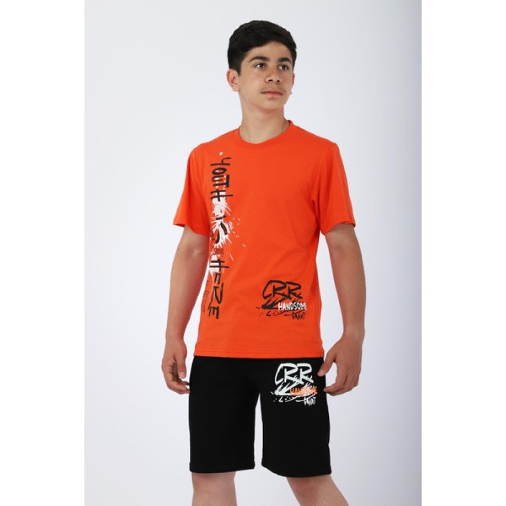 Pina Kids Erkek Çocuk Tshirt Şort Yazlık Takım Youth Is Here Baskılı Erkek Çocuk Giyim Takımı Fiyatı