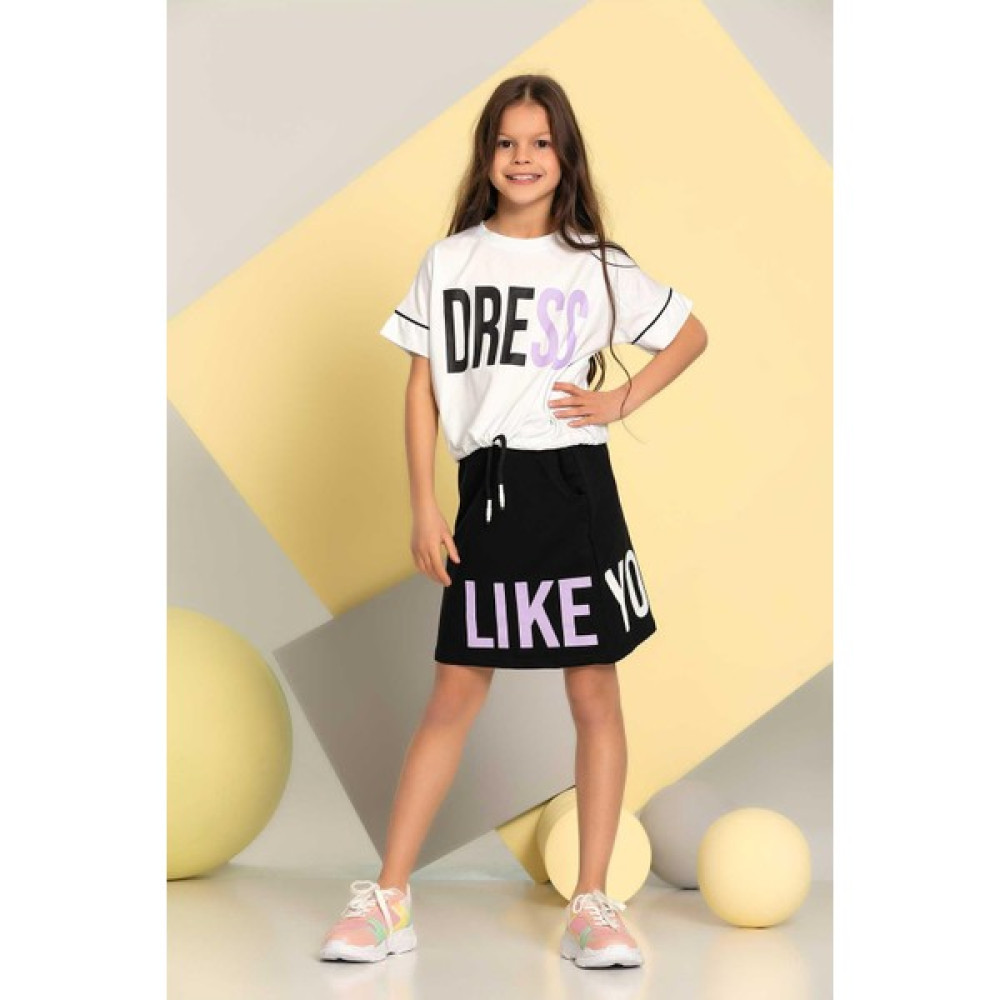 Pina Kids Kız Çocuk Etekli Takım Cepli Etek Basic Tshirt 5-9 Yaş Kız Çocuk Giyim Takımı Fiyatı