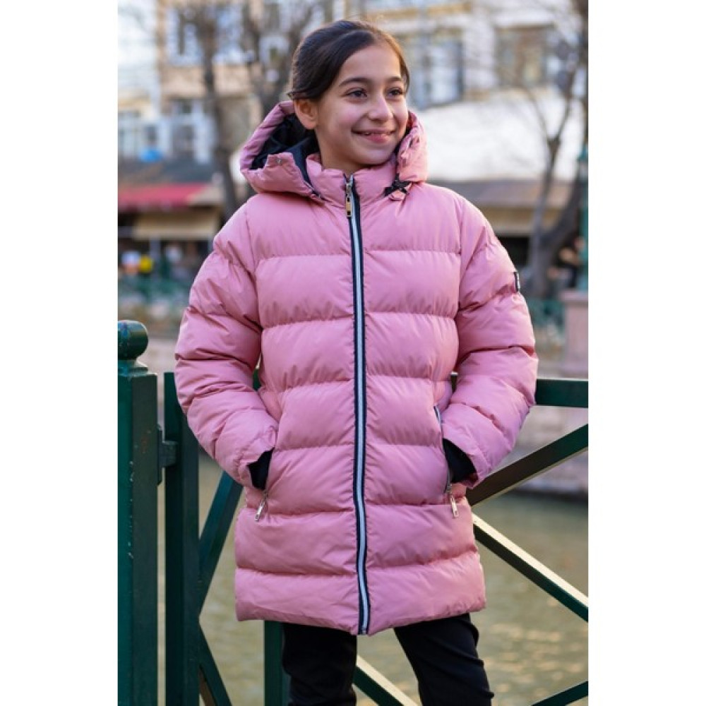 Pina Kids Kız Çocuk Kapüşonlu Kalın Uzun Şişme Mont Kız Çocuk Mont Fiyatı