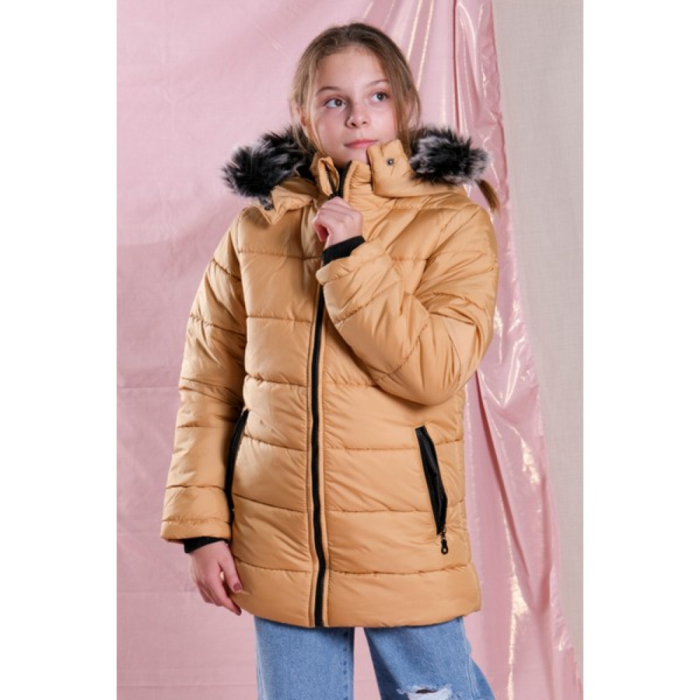 Pina Kids Kız Çocuk Peluş Kapüşonlu Fermuarlı Şime Mont Kız Çocuk Mont Fiyatı